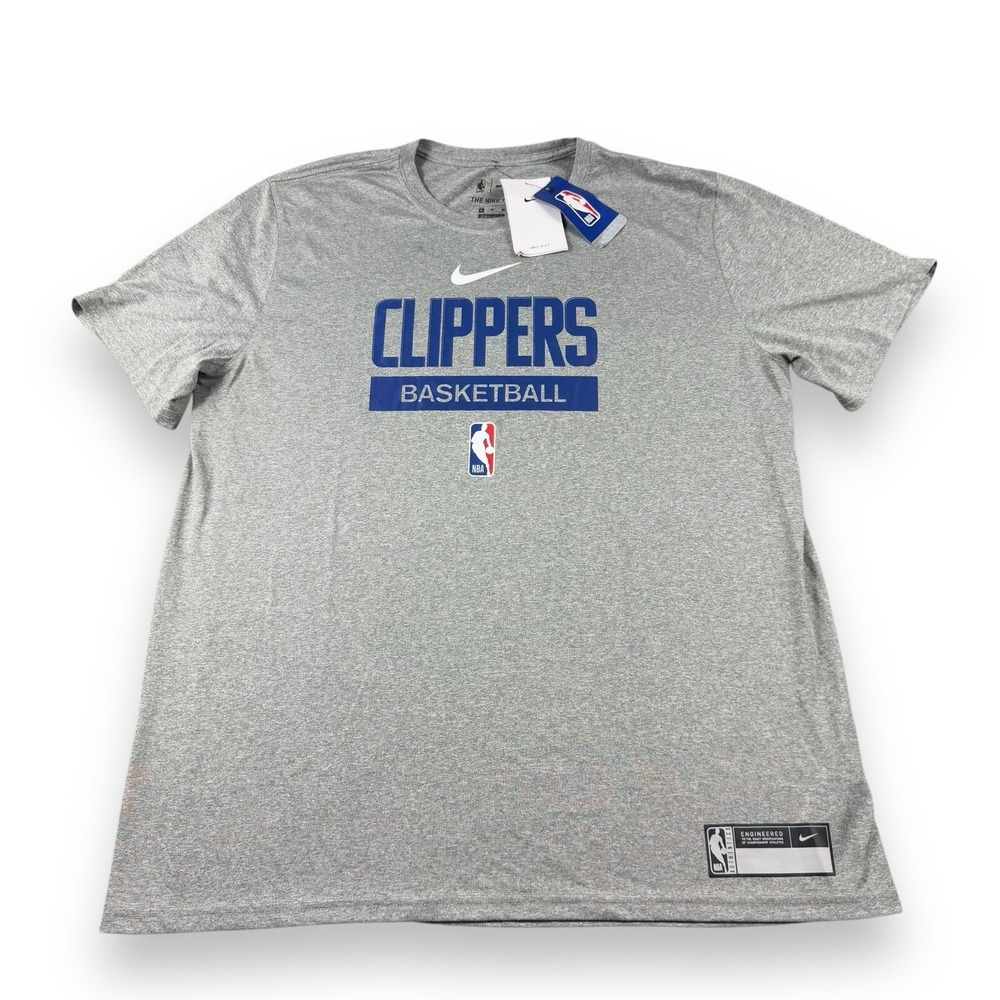 NWT Nike Engineered NBA LA Clippers Essential Spellout T-Shirt Mens XL